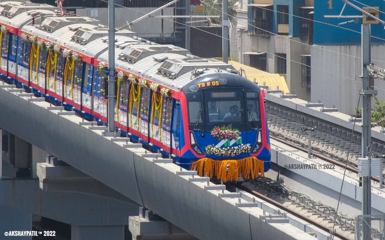 44 km Mumbai Metro Line 7 (Andheri East to Dahisar East) & Line 2B (DN Nagar to Mandala), India